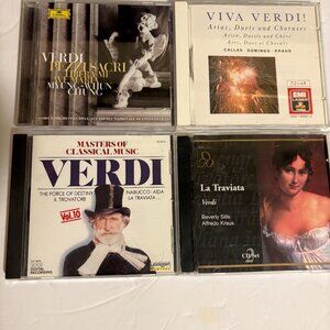 4 Classical CDs sets of Verdi. Like New